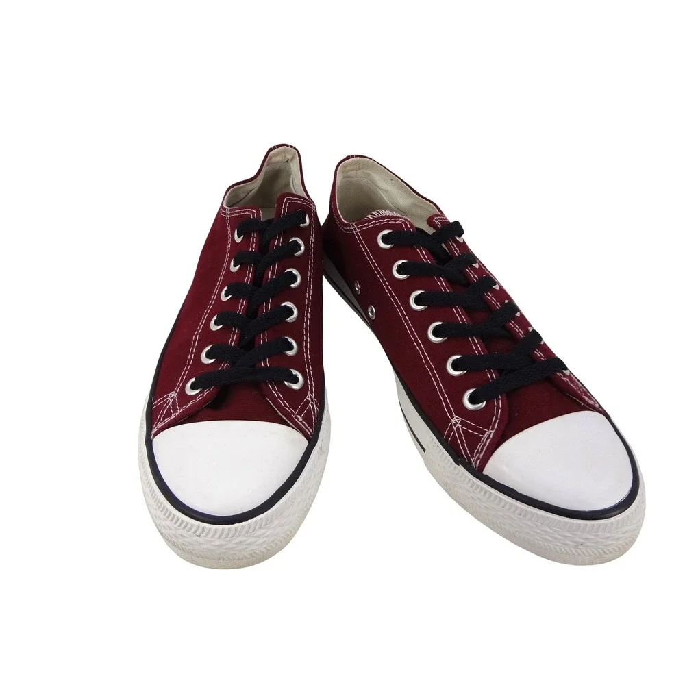 Converse All Star Low Top Burgundy Maroon Canvas Sneakers Mens‎ 7.5